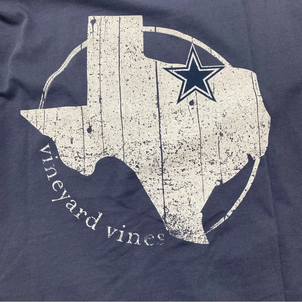 Vineyard Vines Dallas Cowboys T-Shirt XXL Short Sleeve Pocket 2XL - Picture 5 of 5